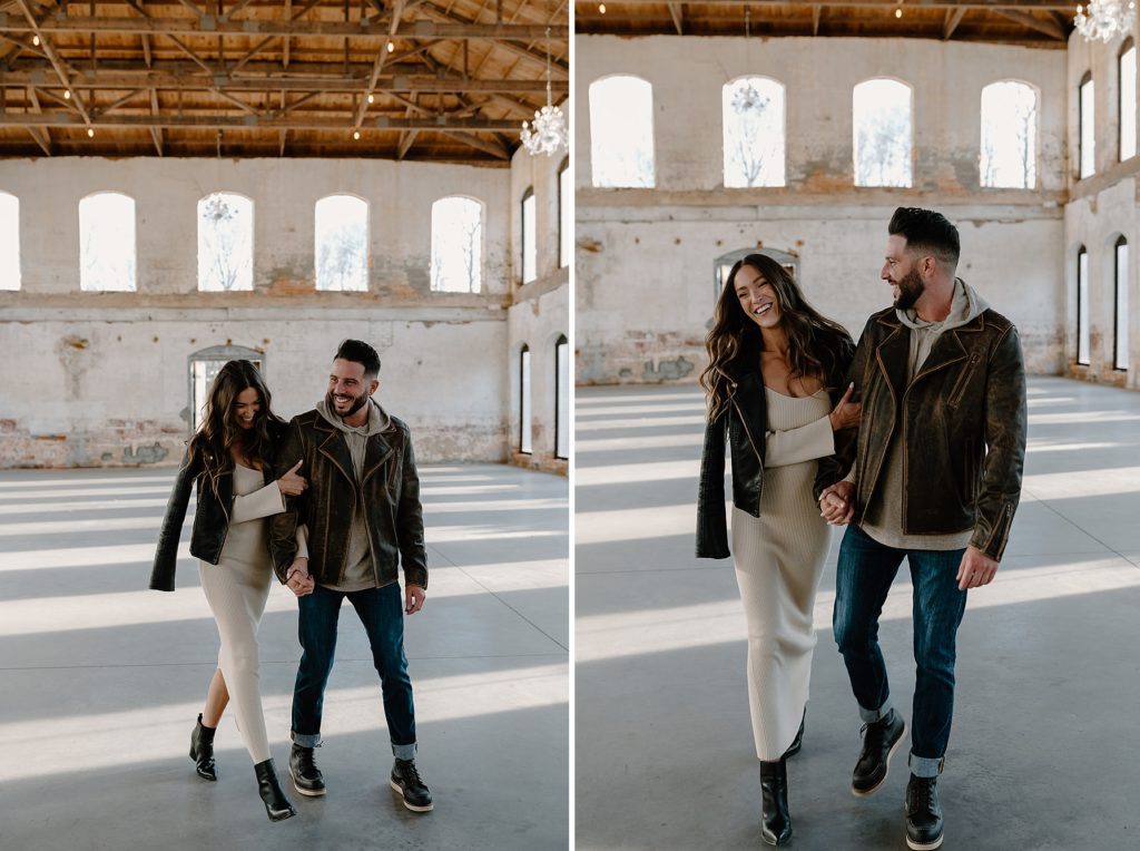 providence cotton mill engagement session